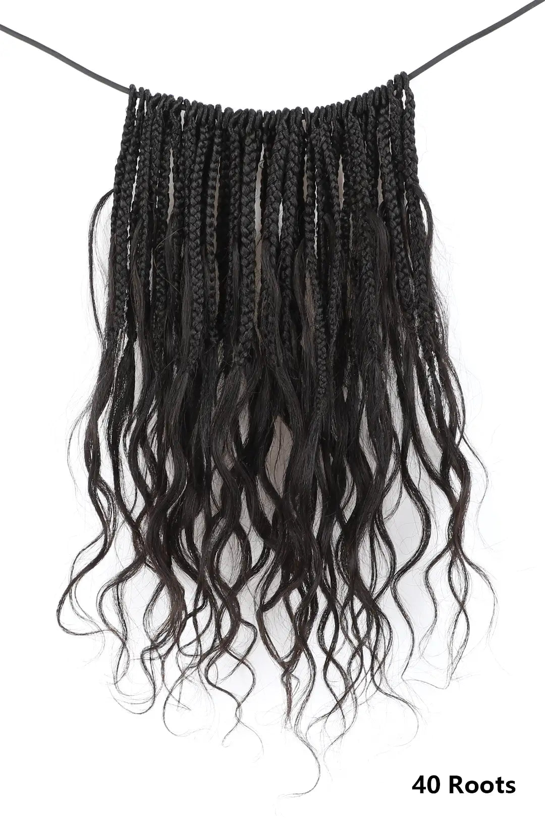 10 Inch Mermaid Crochet Bob Braids with Human Hair Curls BB03