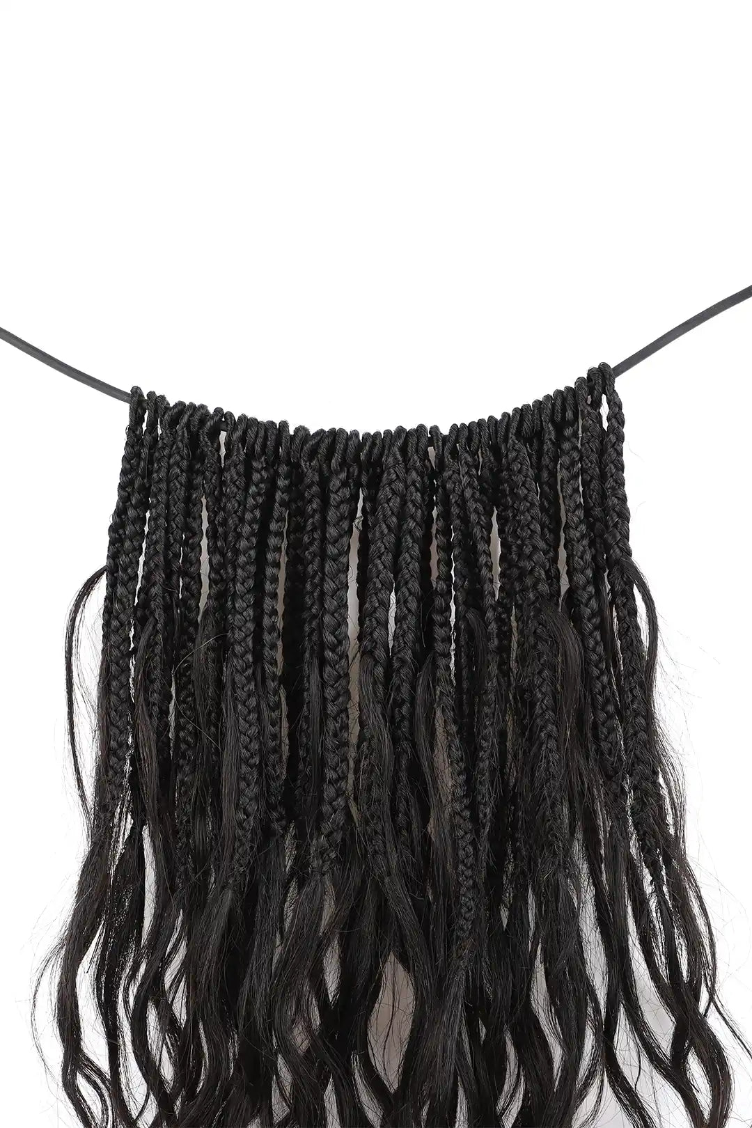 10 Inch Mermaid Crochet Bob Braids with Human Hair Curls BB03