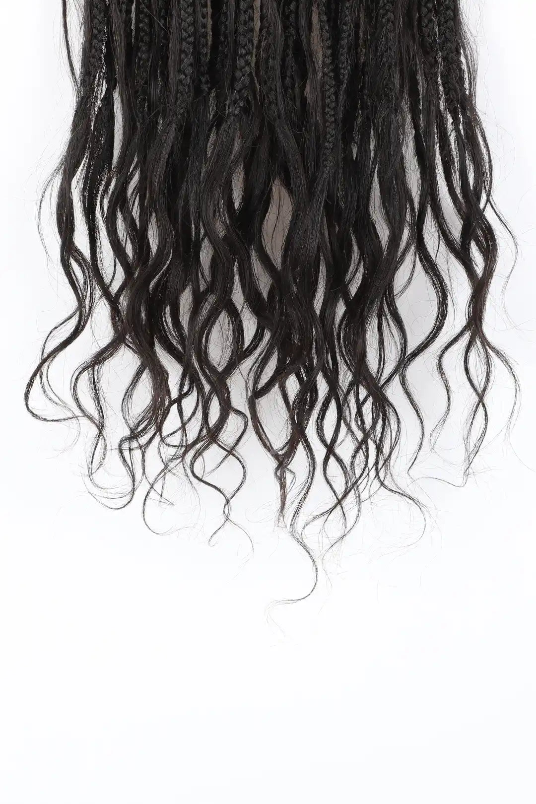 10 Inch Mermaid Crochet Bob Braids with Human Hair Curls BB03