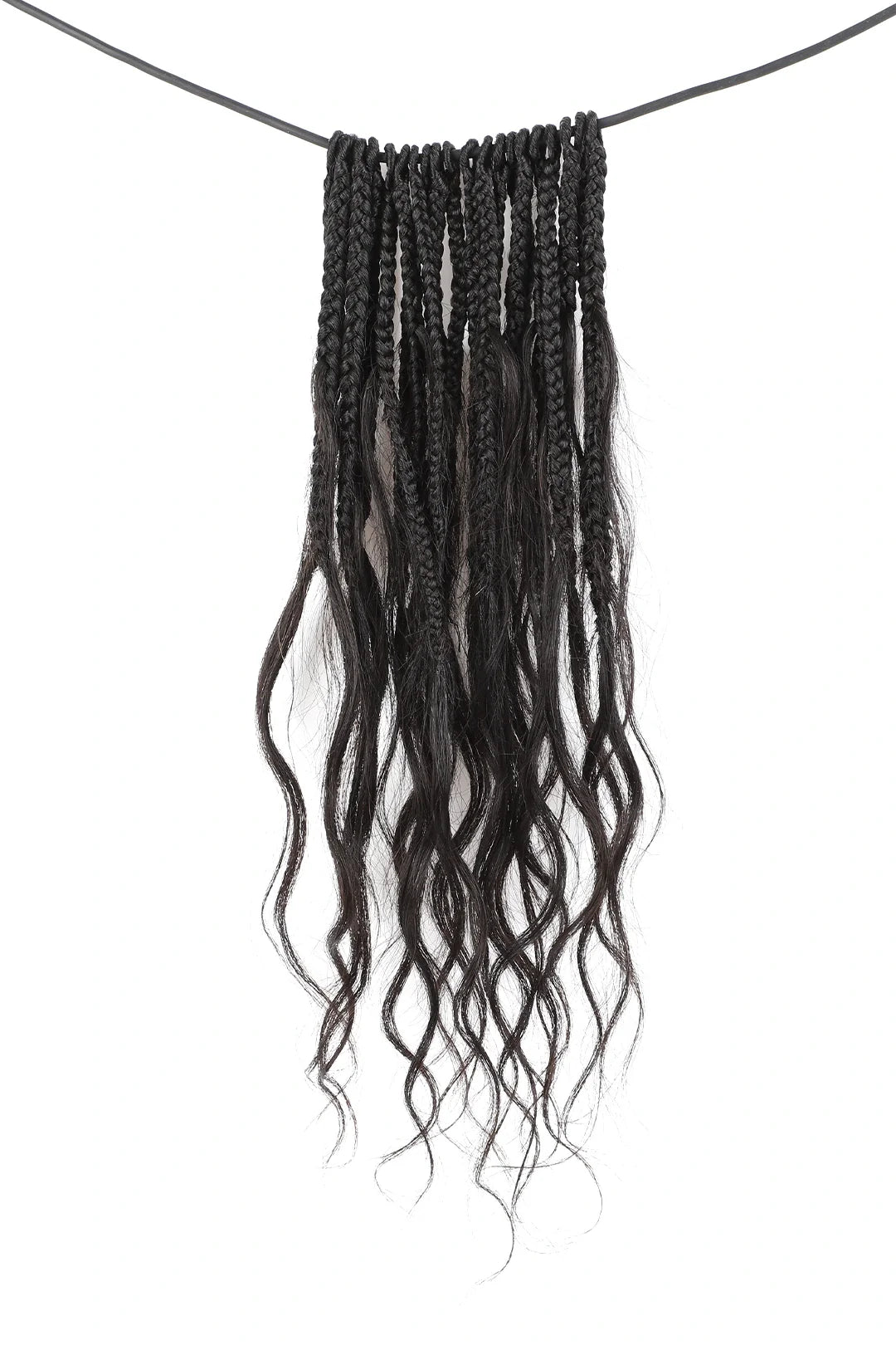 10 Inch Mermaid Crochet Bob Braids with Human Hair Curls BB03