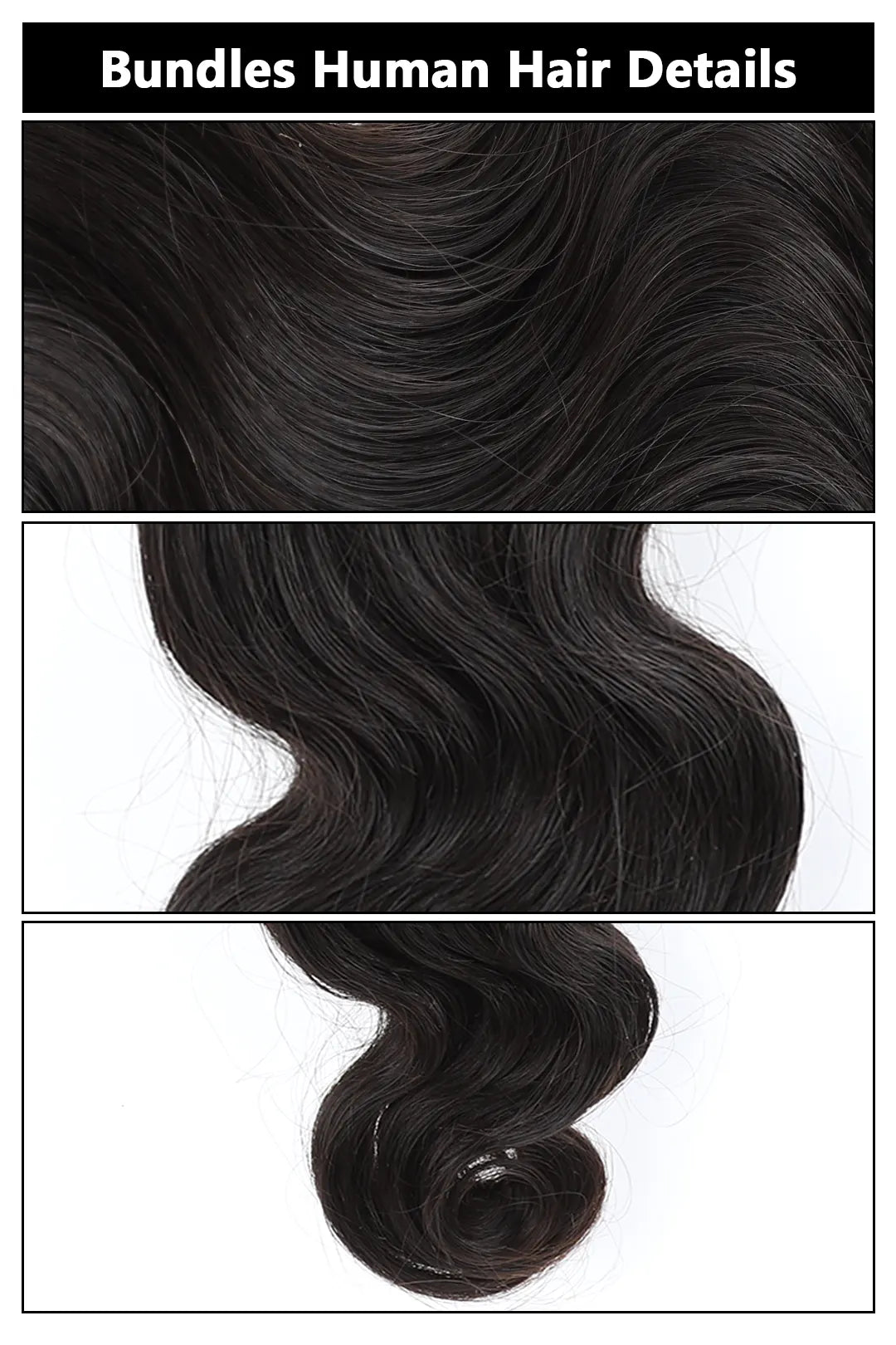Vietnamese Raw Hair Bundles 30% Density Natural Color Body Wave