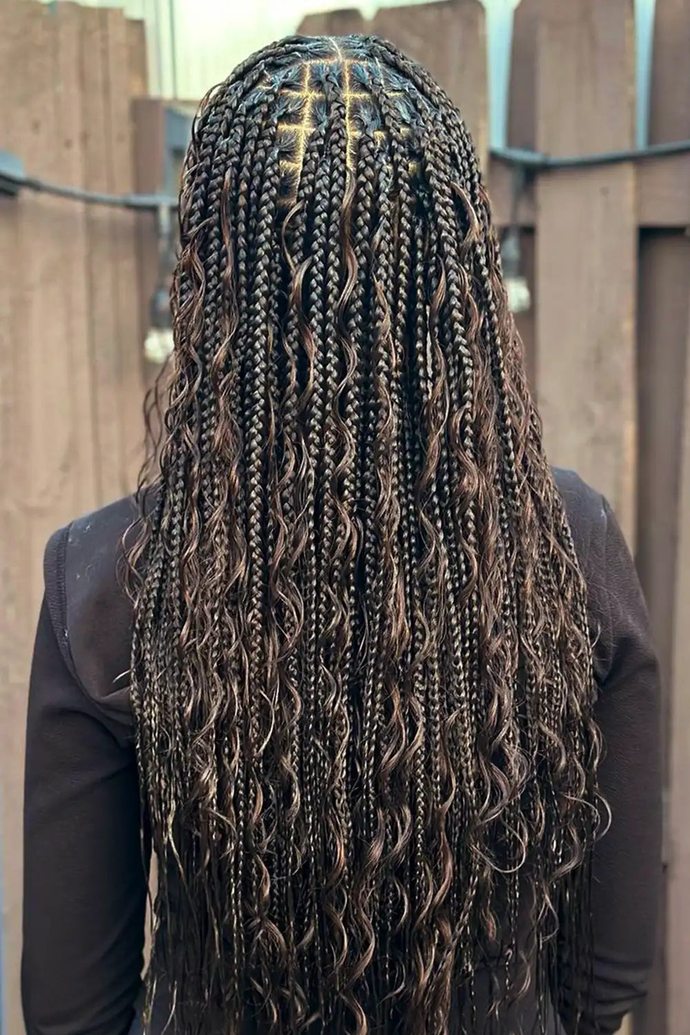 #2 Dark Brown Color Deep Wave Bulk Hair Extensions For Braiding