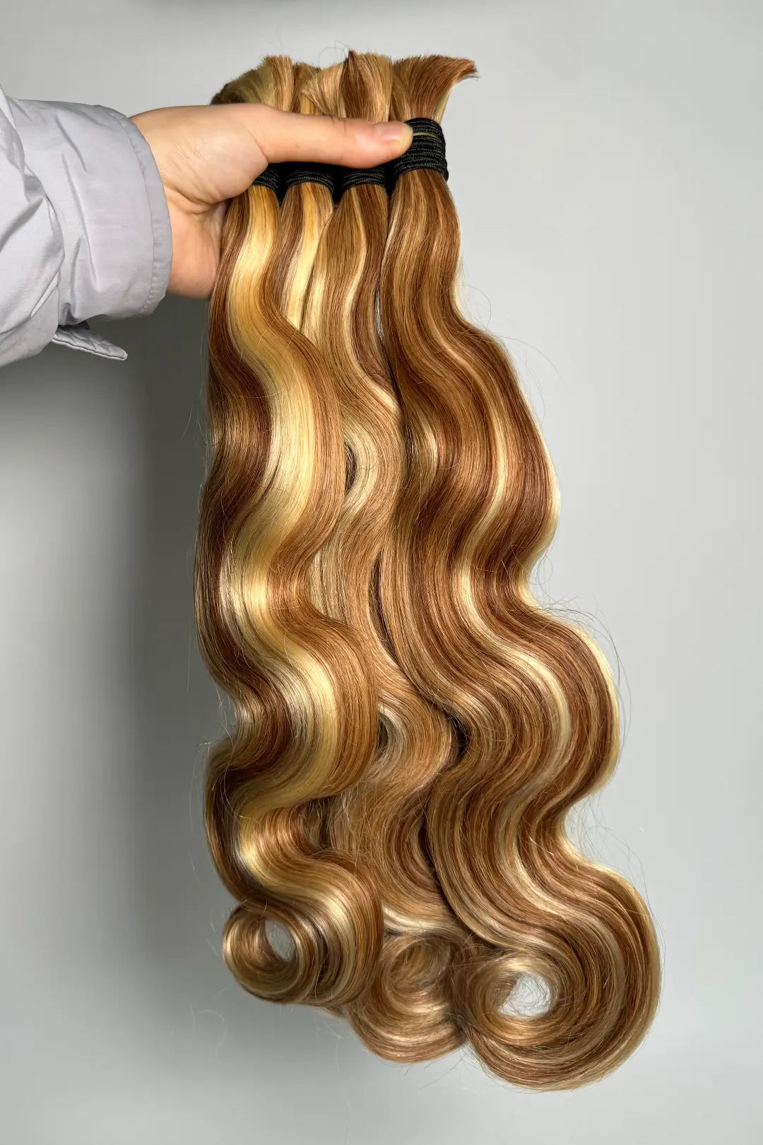 #27/30/613 Piano Color Body Wave Bulk Hair for Braiding BU53