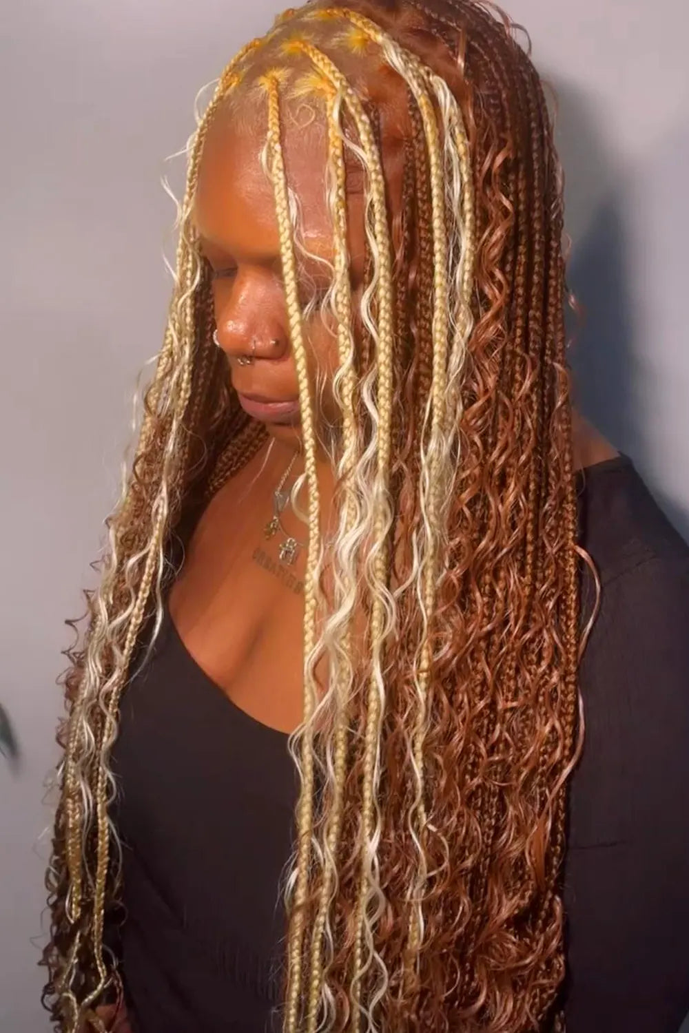 #27/#30 Piano Color Deep Wave Bulk Braiding Hair Extensions