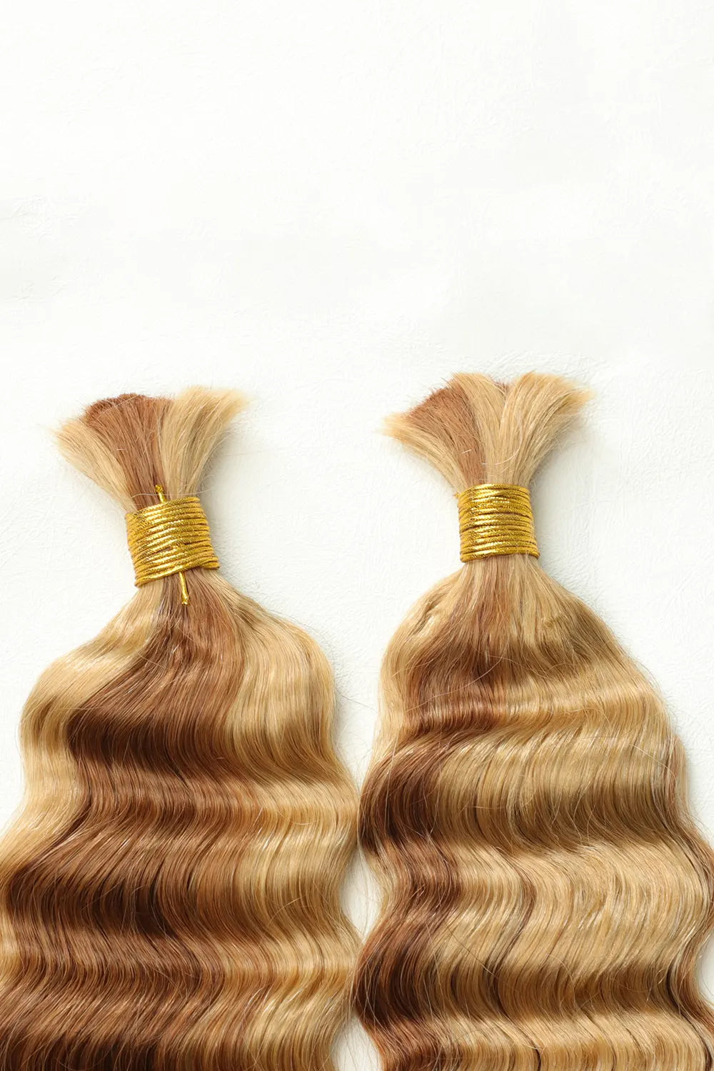 #27/#30 Piano Color Deep Wave Bulk Braiding Hair Extensions
