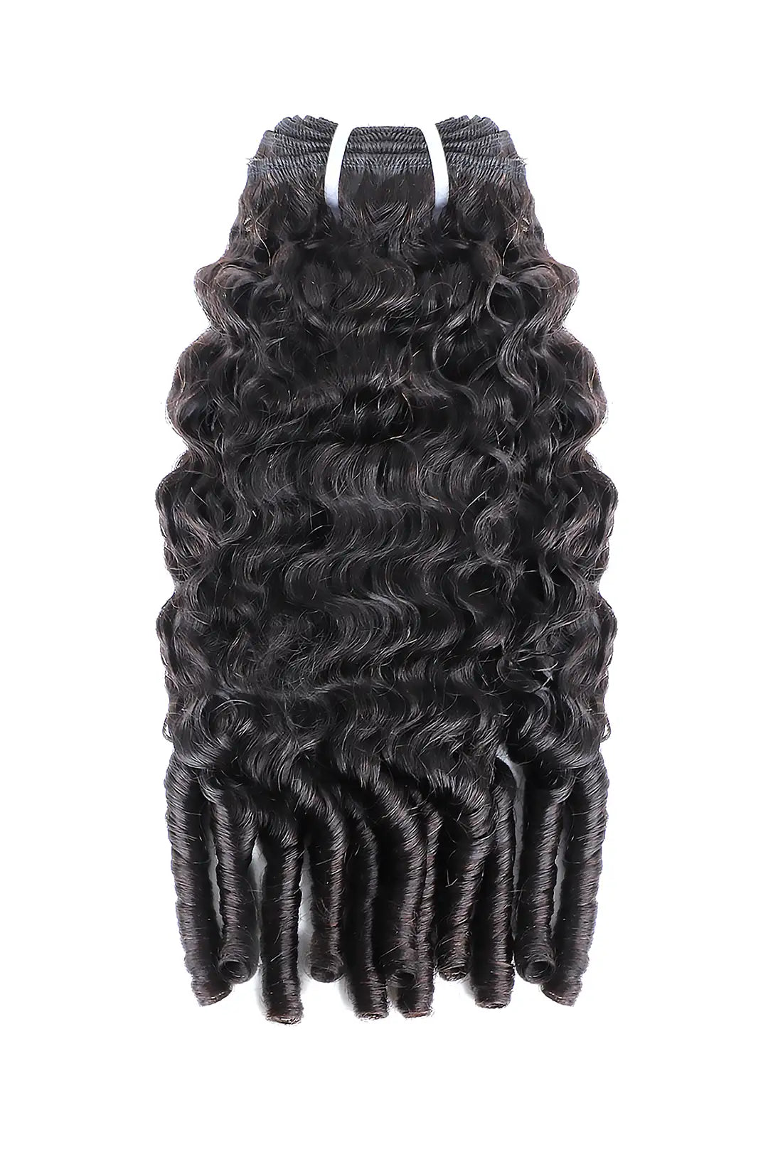 Burmese Curly with Spiral Curls Ends Bundle Cambodia Virgin Hair 12A 50% Density