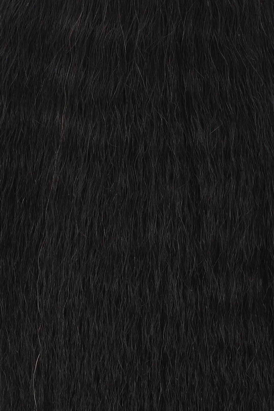 Double Drawn Kinky Straight Bulk Hair For Braiding Natural Black
