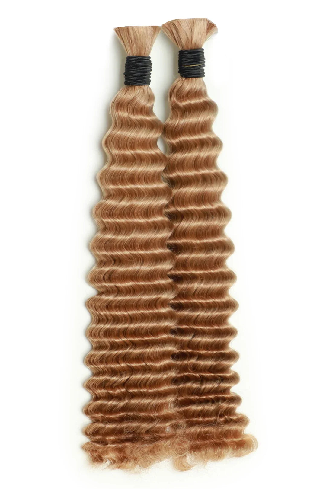 #27 Medium Blonde Bulk Hair For Braiding Deep Wave BU06