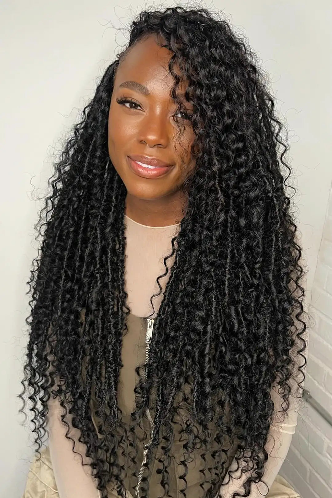 Single Drawn Spanish Curly Bulk Hair Extensions for Braiding