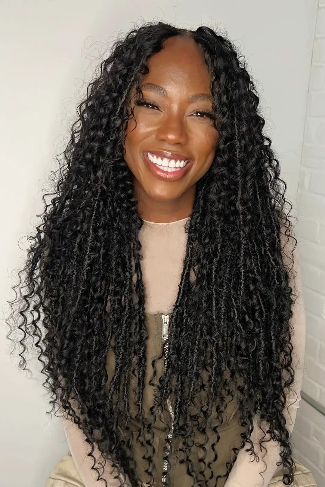 Single Drawn Spanish Curly Bulk Hair Extensions for Braiding