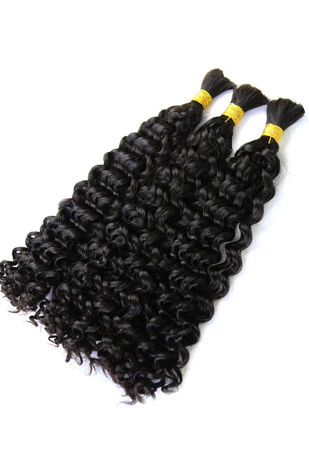 Double Drawn Water Wave Bulk Human Hair For Braiding