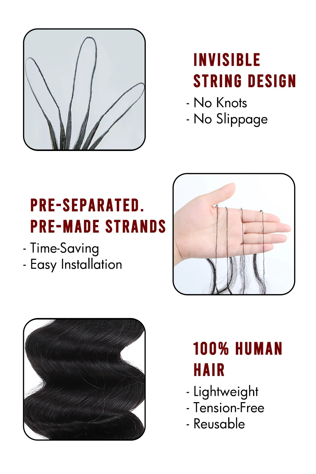 Braiding Feather Crochet Hair Loose Wave
