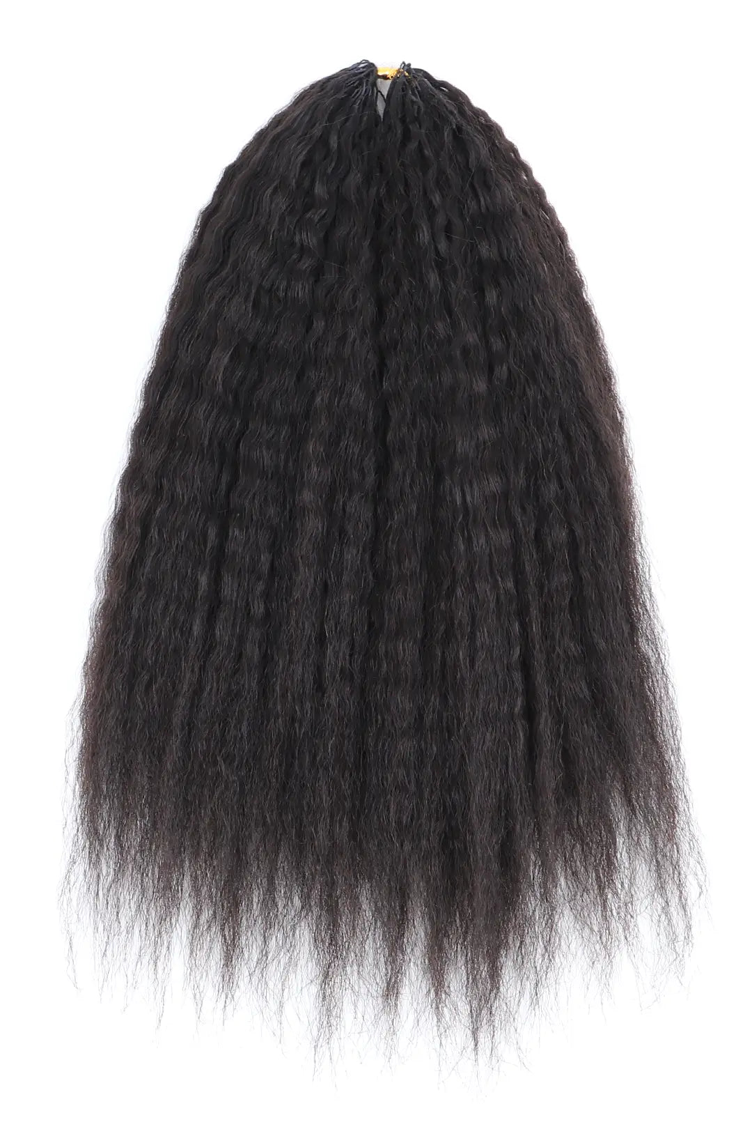 Feather Crochet Hair Extension Kinky Straight Human Hair Double-Strand