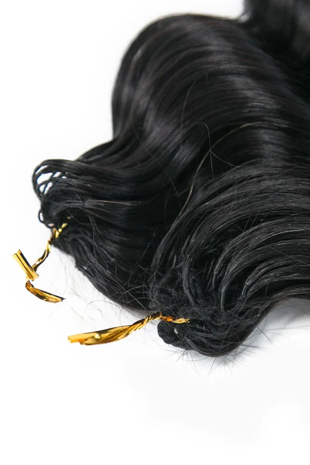 Feather Crochet Hair Extension Loose Deep Wave Human Hair Double-Strand