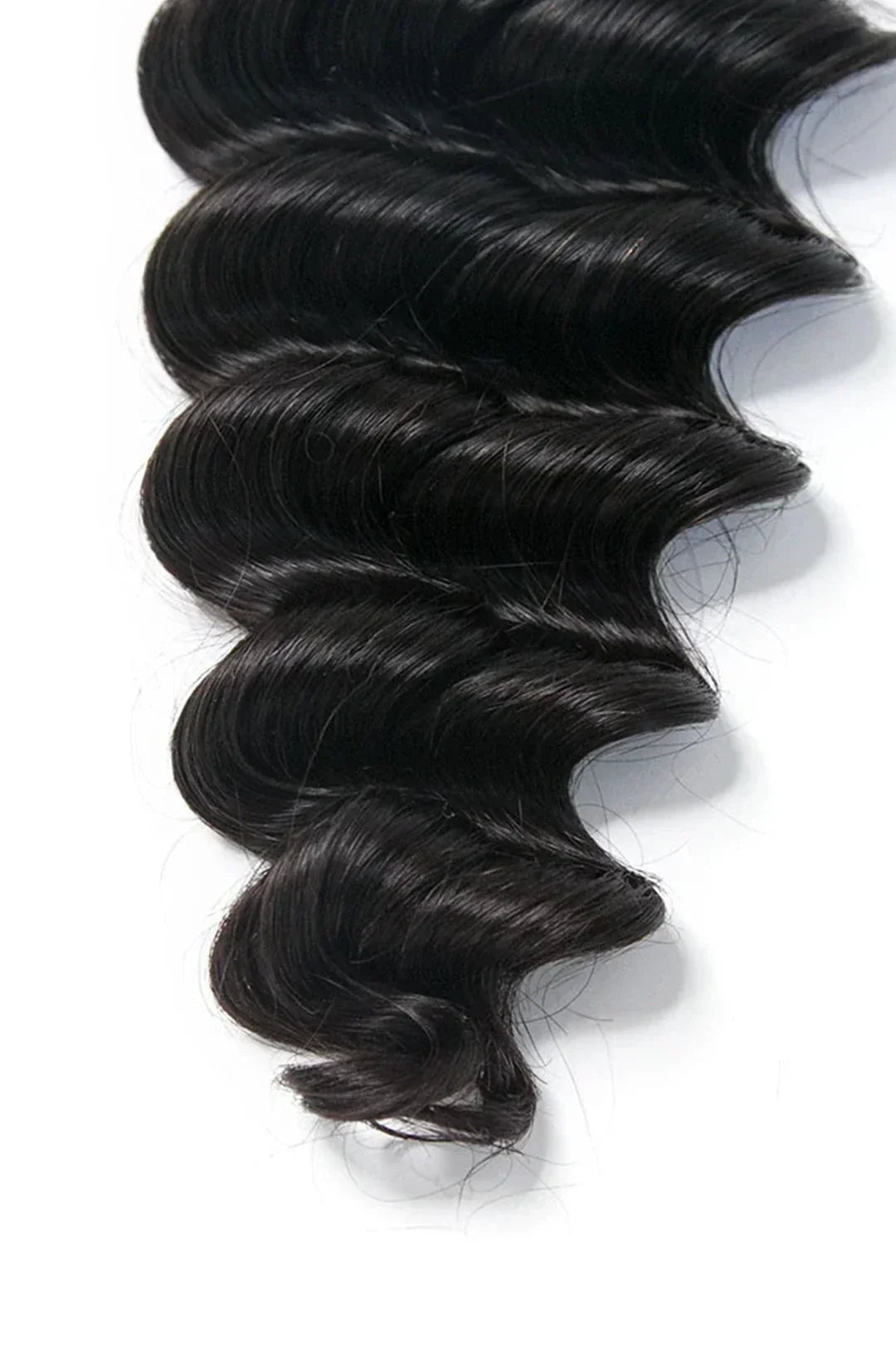 Feather Crochet Hair Extension Loose Deep Wave Human Hair Double-Strand