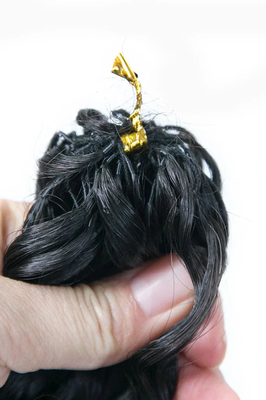 Feather Crochet Hair Extension Water Wave Human Hair Double-Strand