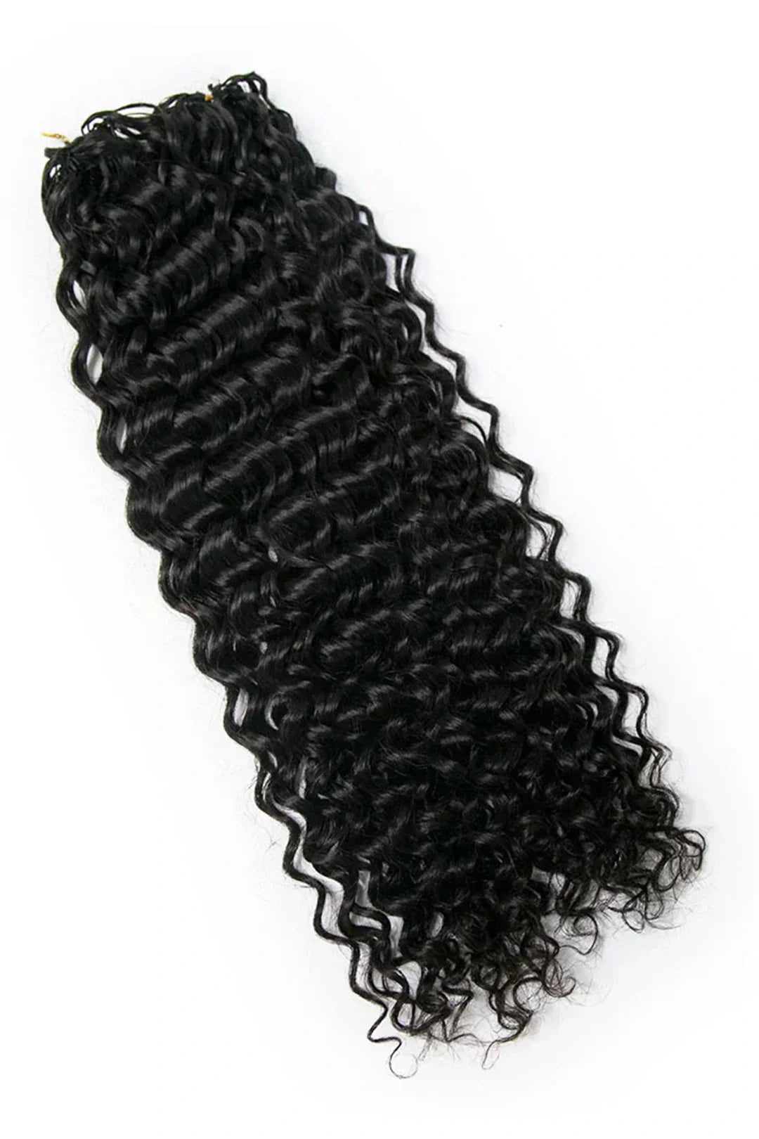 Feather Crochet Hair Extension Water Wave Human Hair Double-Strand