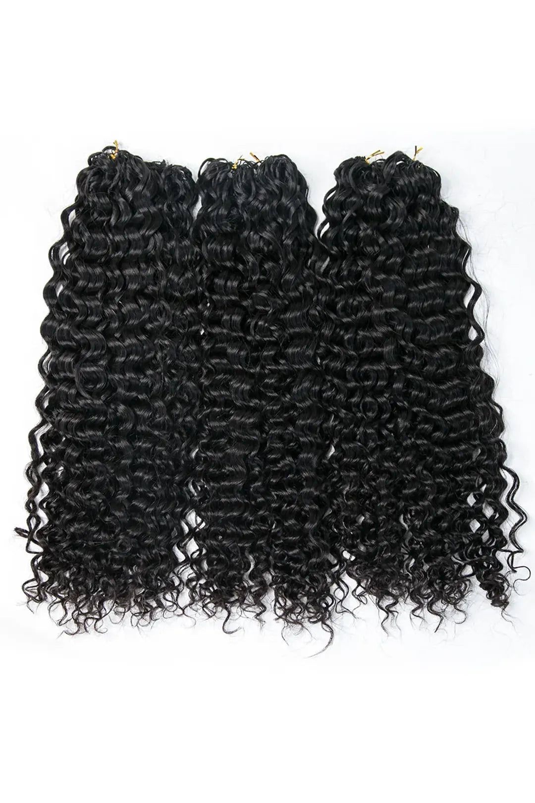 Feather Crochet Hair Extension Water Wave Human Hair Double-Strand