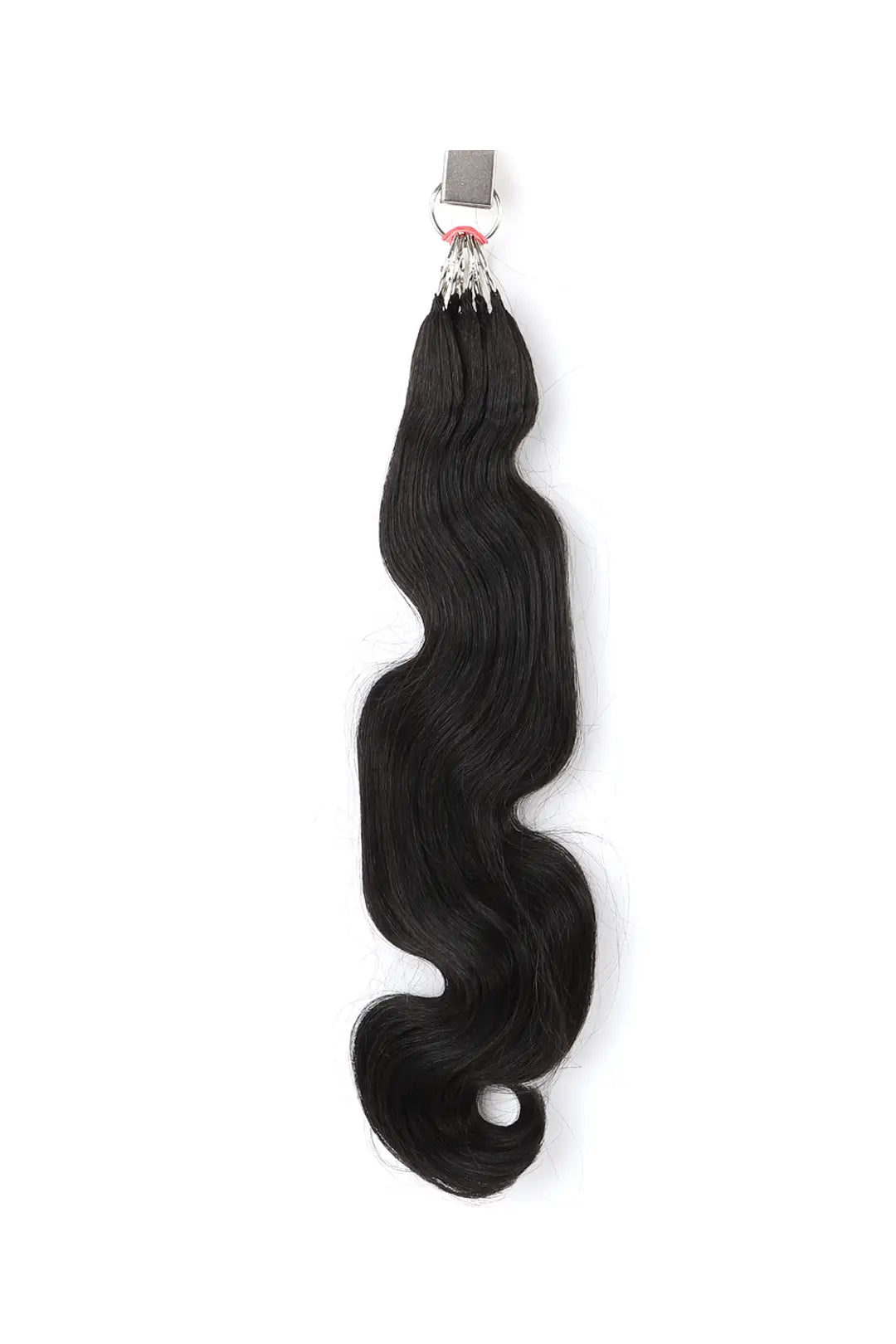 Handmade Feather Line Hair Extensions Body Wave Single-Strand with Loop