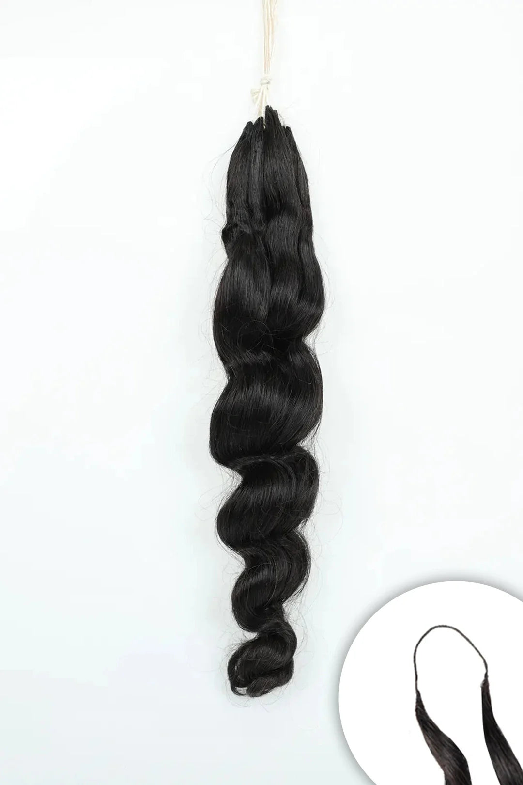Handmade Loose Wave Hair Feather Extensions Brazilian Remy Hair 125 Strands