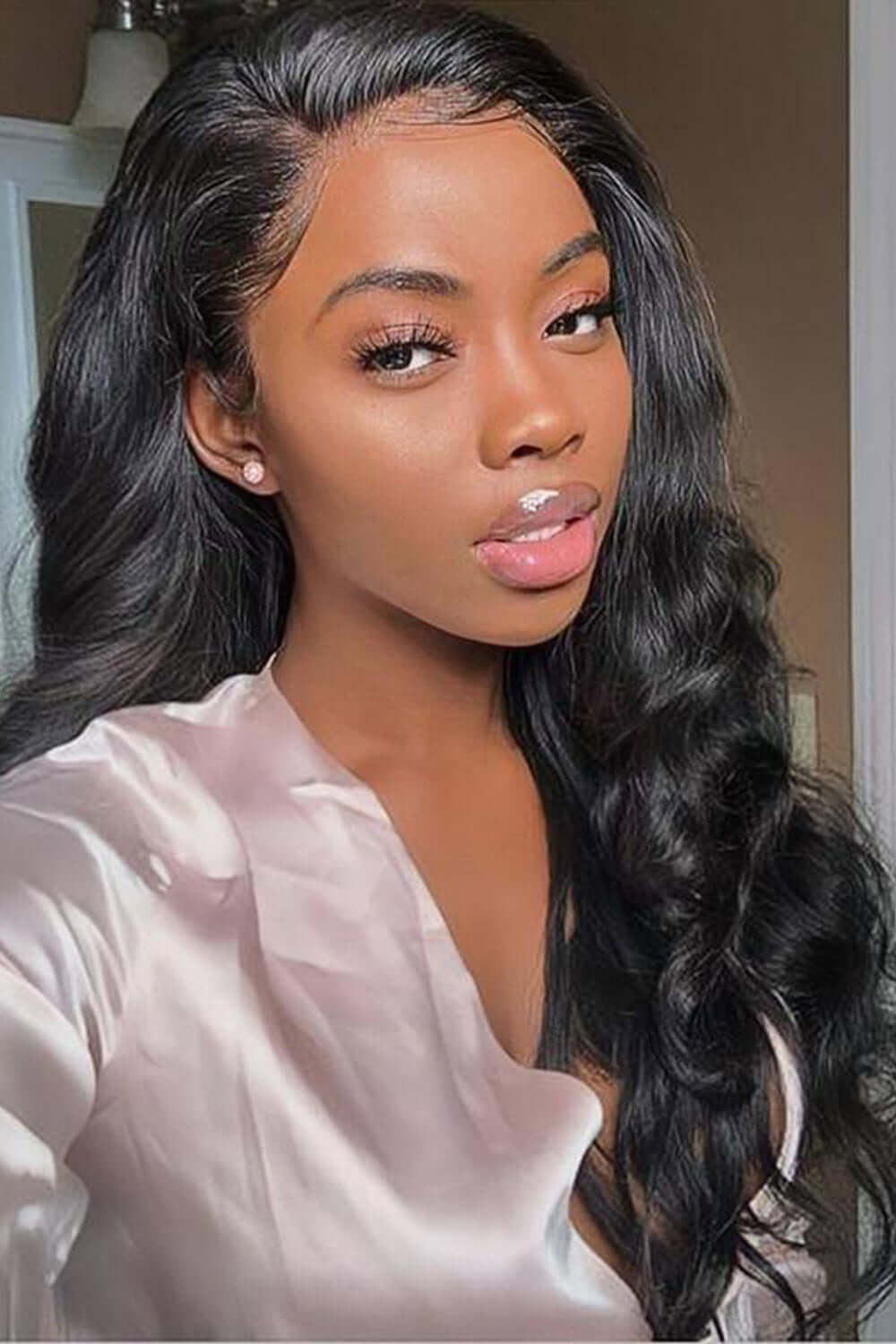13x6 Glueless HD Lace Body Wave Natural Black-HD33