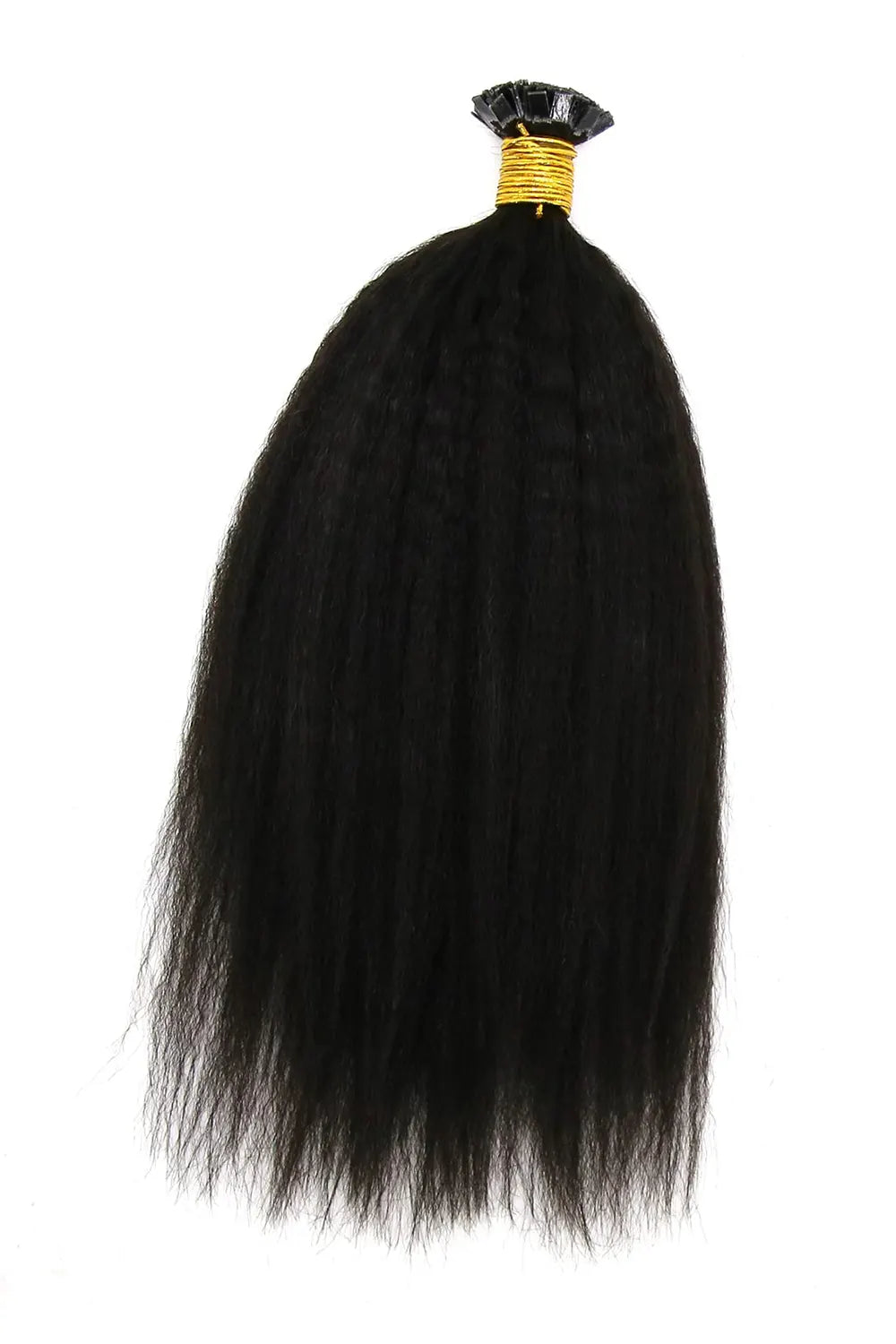 Kinky Straight | Flat-Tip | Human Hair Extension Pre-Bonded For Black Women