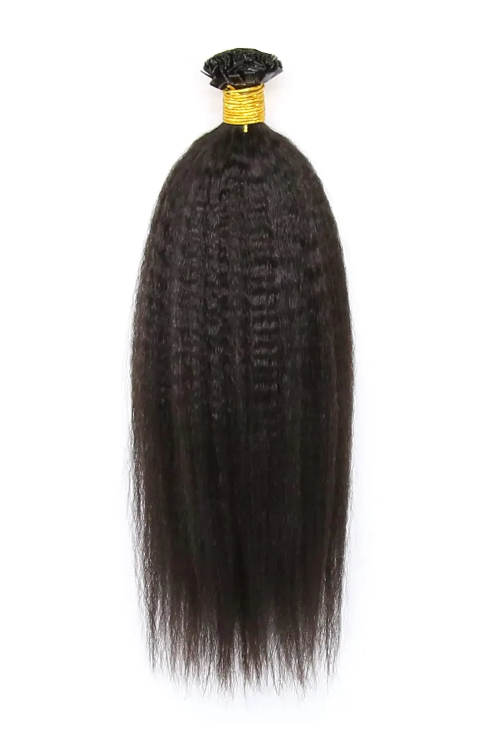 Kinky Straight | Flat-Tip | Human Hair Extension Pre-Bonded For Black Women