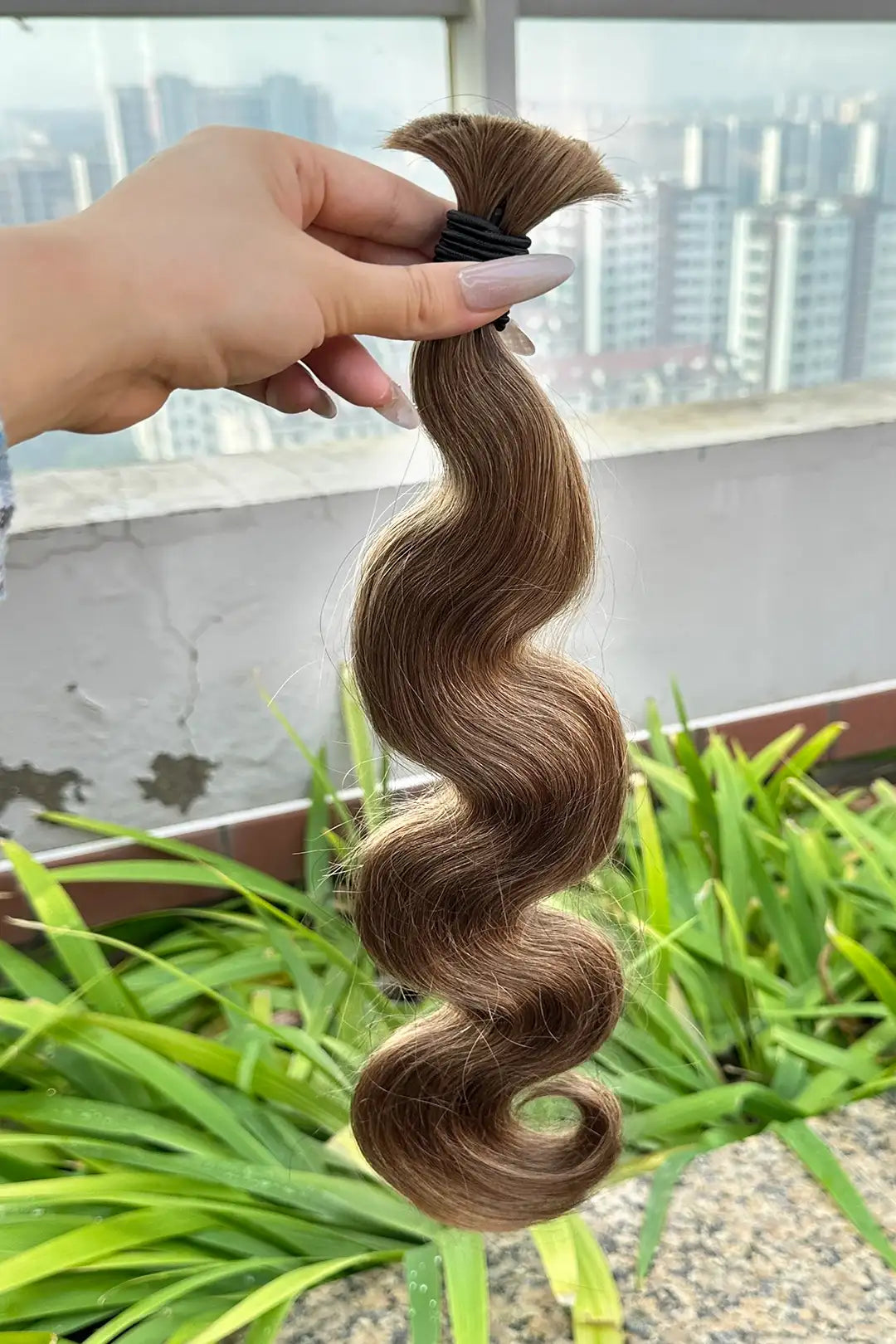 #8 Color Light Blonde Body Wave Bulk Human Hair for Braiding