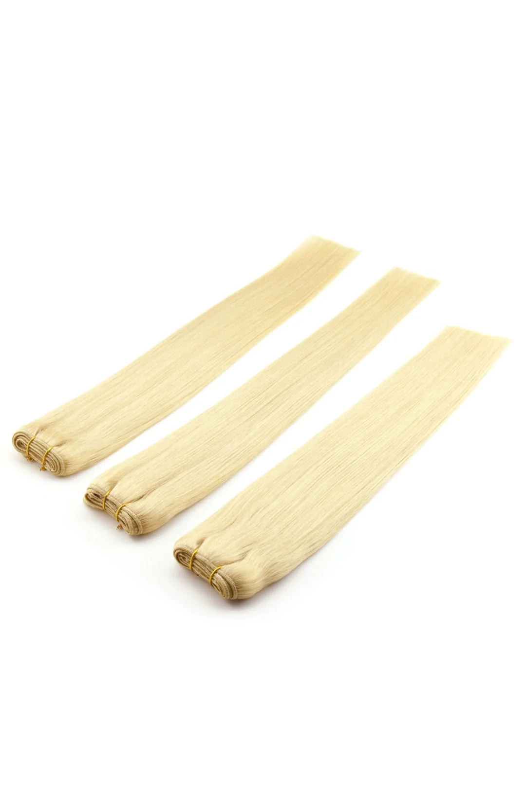 Platinum Blonde Bundles #60A Sew-in Extensions Straight Virgin Hair 2