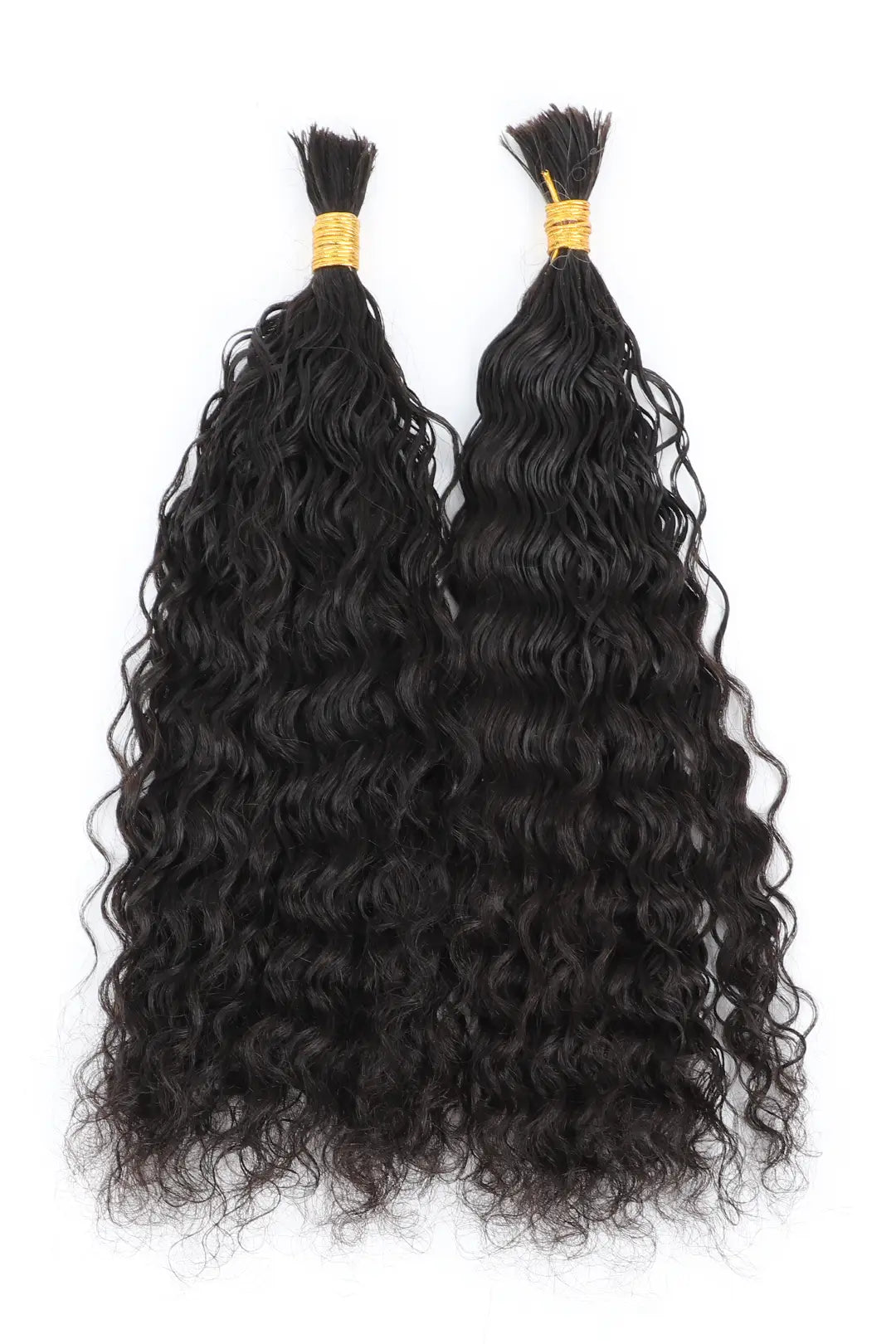 Pre-Divided Water Wave Bulk Human Hair For Braiding Easy Split