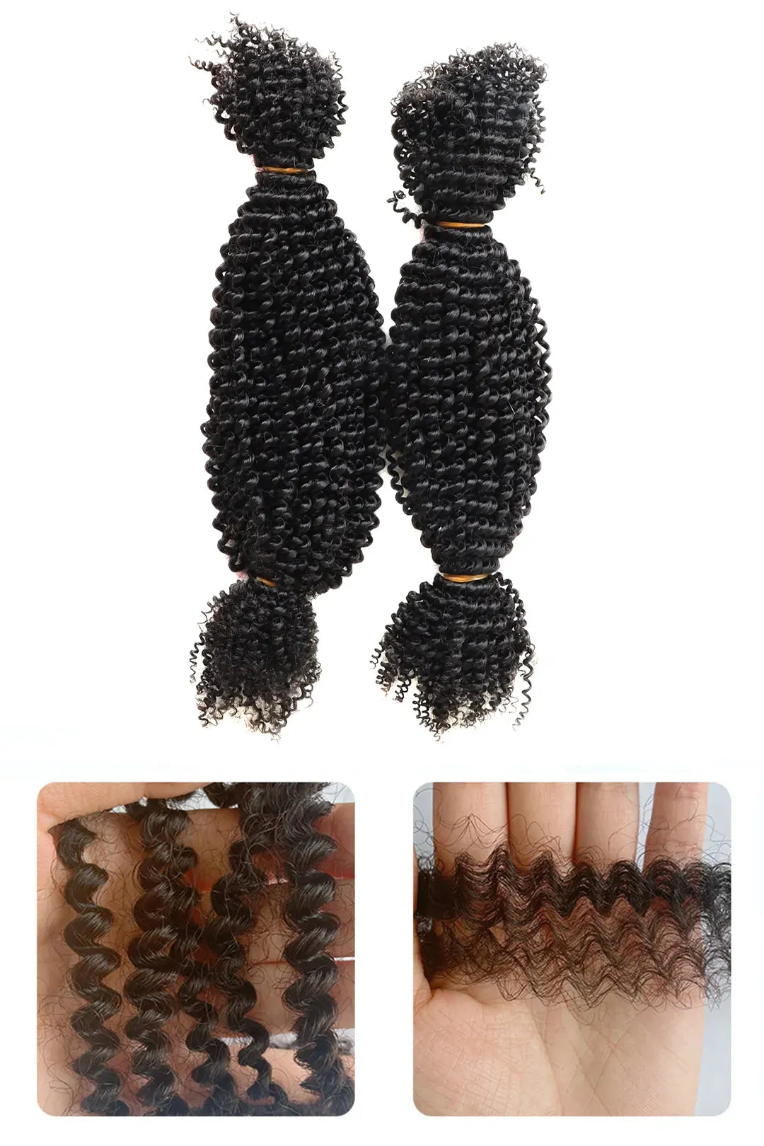Springy Afro Twist Marley Hair Natural Black Human Hair