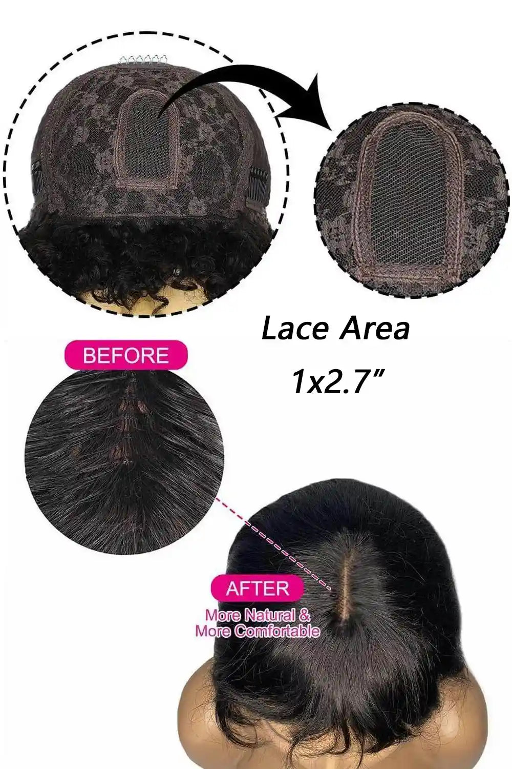 No Glue Top Lace Wigs 10 Inch YaKi Bob Human Hair Straight with Bangs