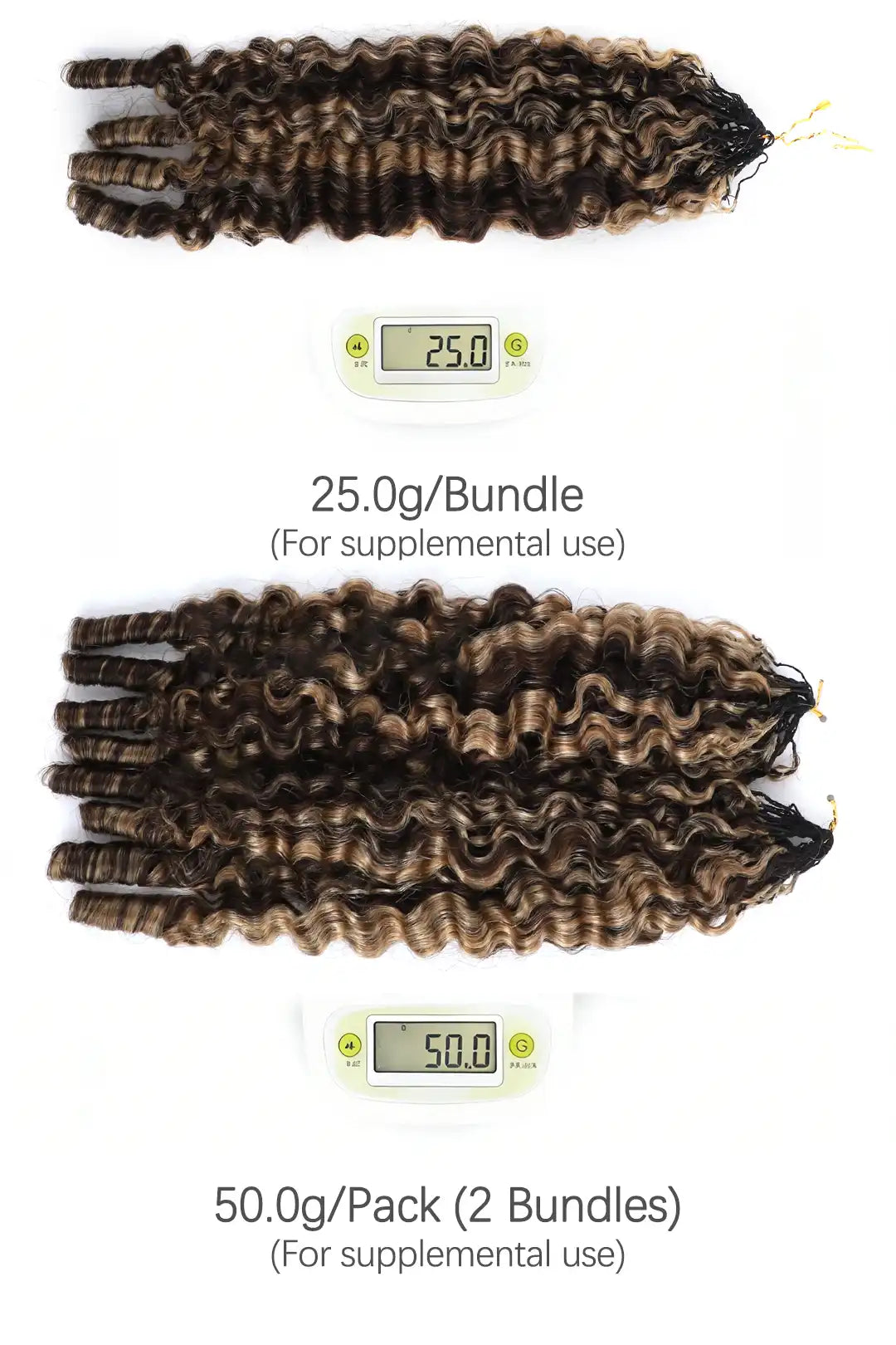 #4/27 Mixed Color Burmese Curly with Spiral Curls Crochet Miracle Knots Hair