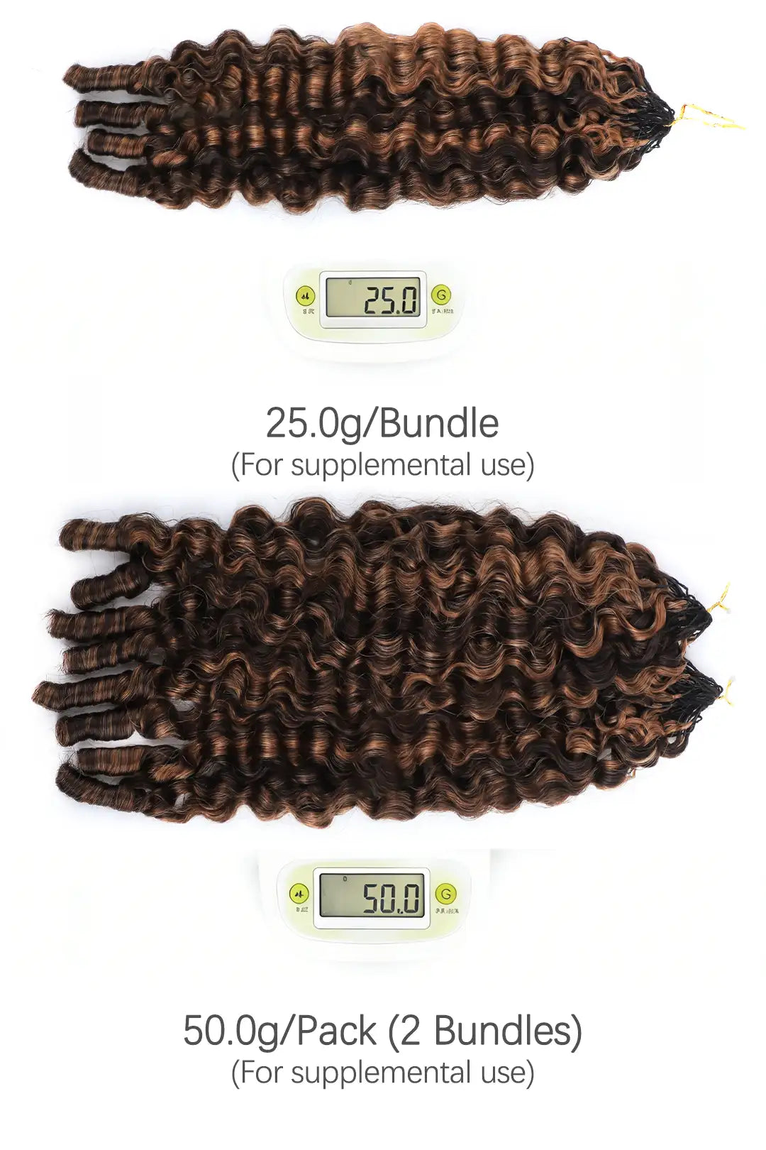 #4/30 Mixed Color Burmese Curly with Spiral Curls Crochet Miracle Knots Hair