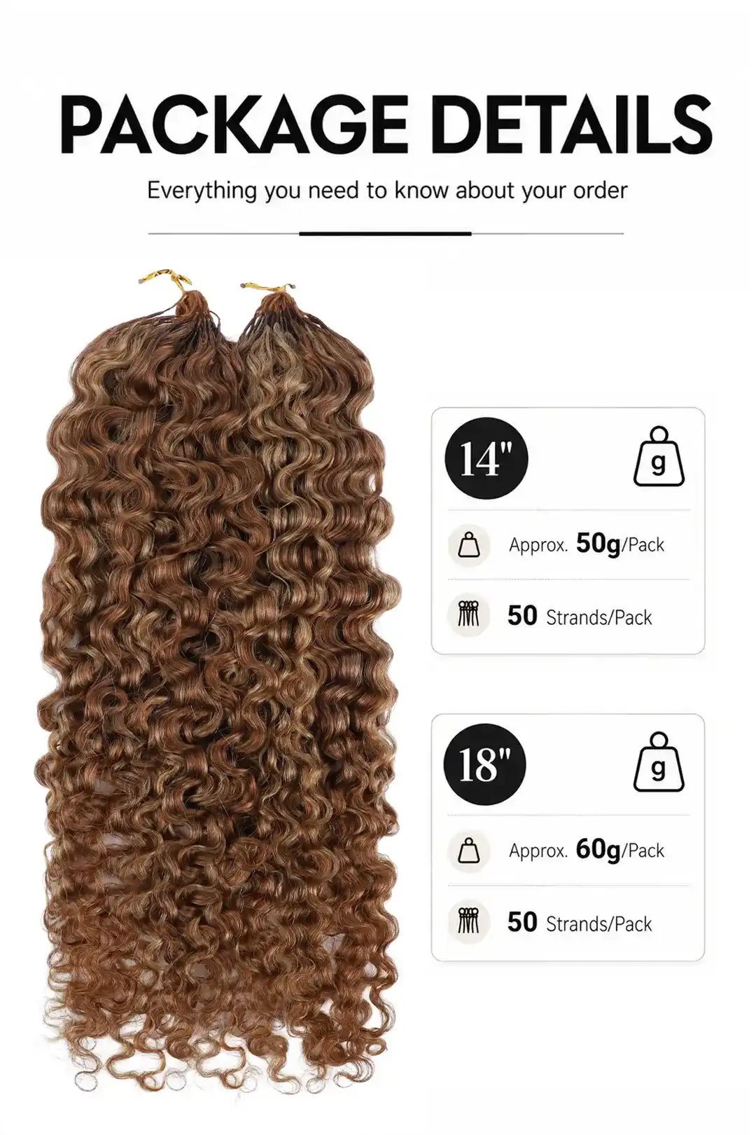 #27/30 Mixed Color Water Deep Wave Feather Crochet Human Hair