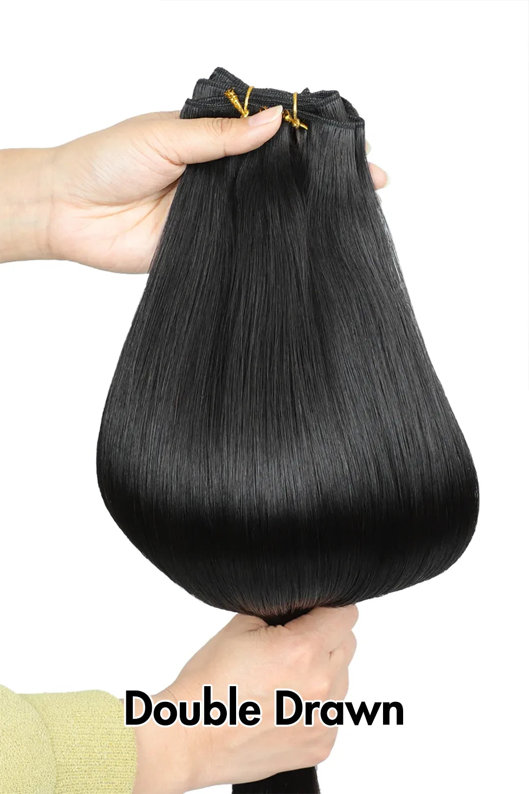 Cambodian Virgin Hair Bundle Straight Natural Color 12A 50% Density