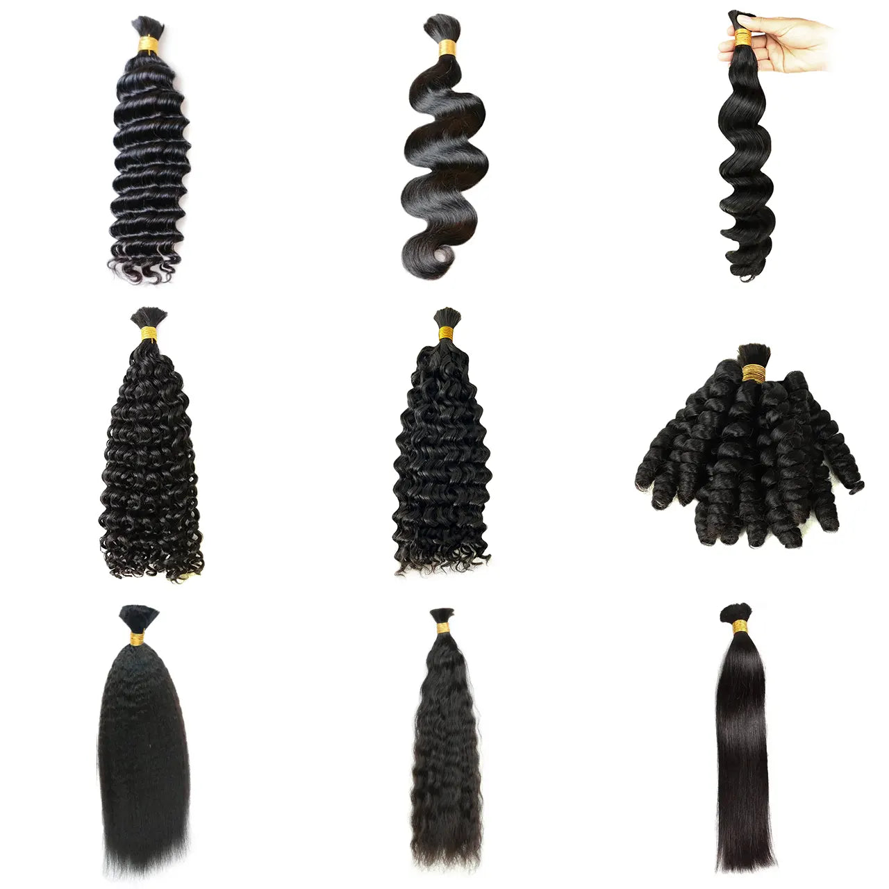 18 Inch Bulk Hair Bundles - Save More with 12, 21, & 36 Piece Deals
