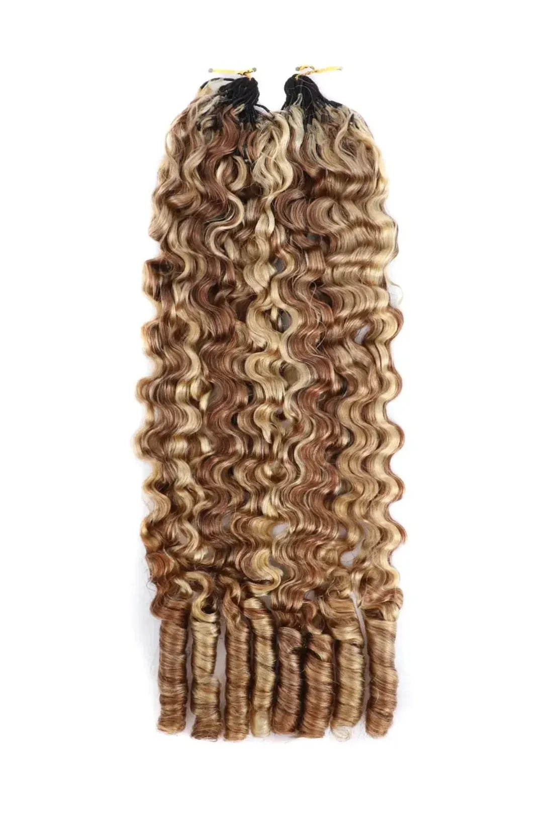 #27/30/613 Mixed Color Burmese Curly with Spiral Curls Crochet Miracle Knots Hair