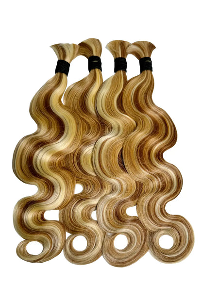#27/30/613 Piano Color Body Wave Bulk Hair for Braiding BU53