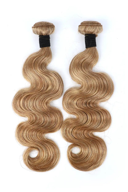 #27 Honey Blonde Body Wave Cambodia Virgin Hair Bundles Sew in Extensions