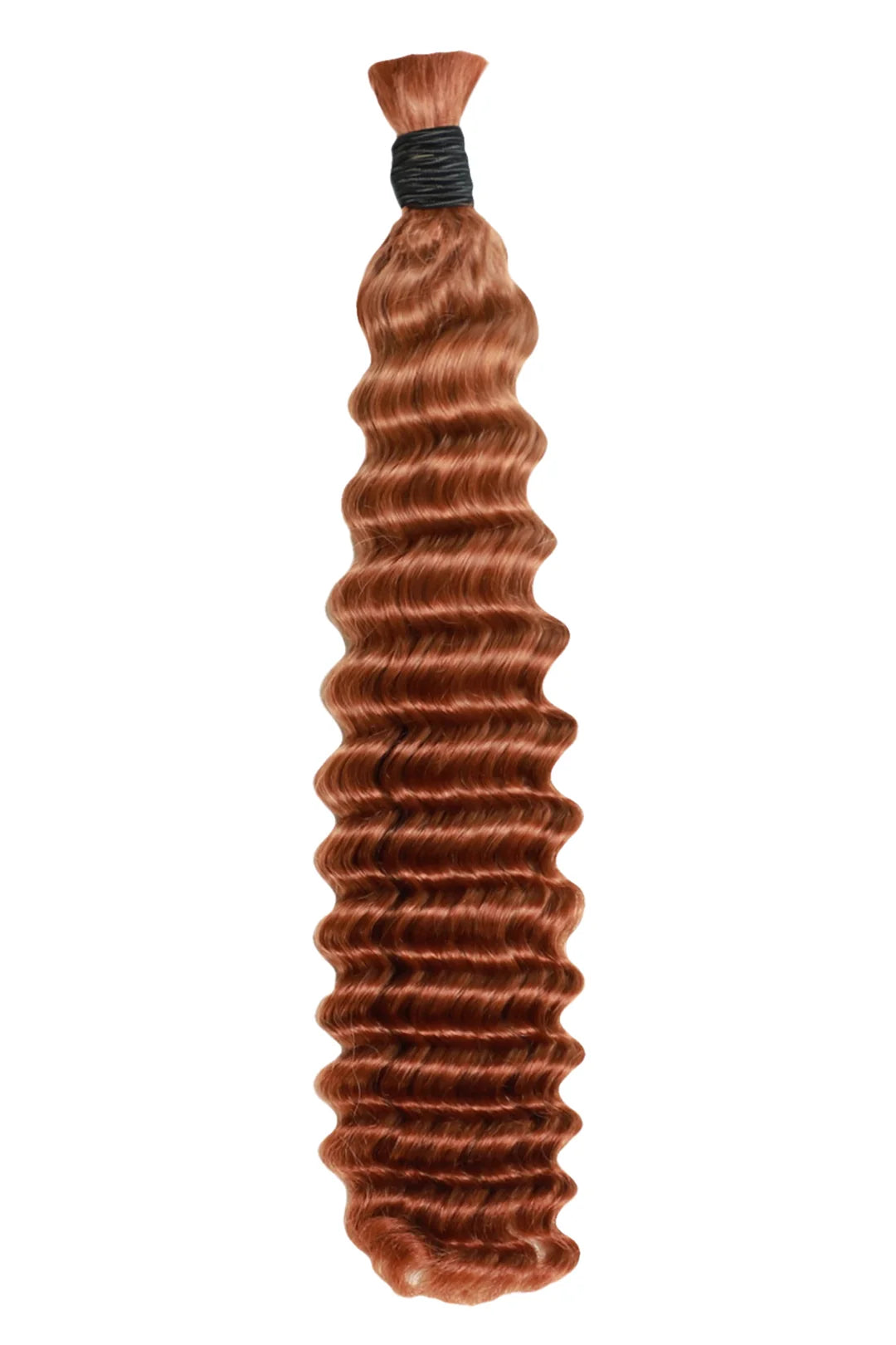 #33 Dark Auburn Brown Bulk Hair For Braiding Deep Wave BU36