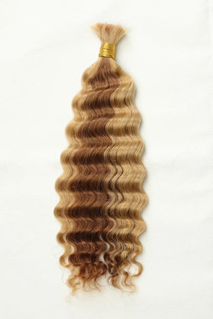 #27/#30 Piano Color Deep Wave Bulk Braiding Hair Extensions