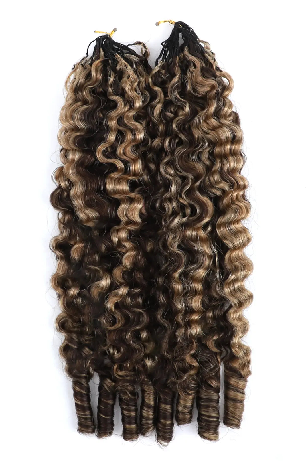 #4/27 Mixed Color Burmese Curly with Spiral Curls Crochet Miracle Knot ...