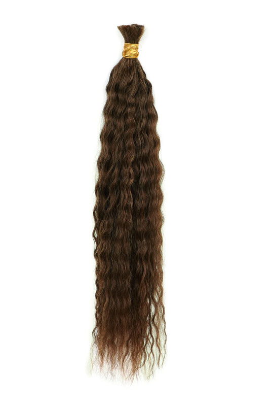 4# Dark Brown Bulk Hair For Braiding Wet Wave BU37