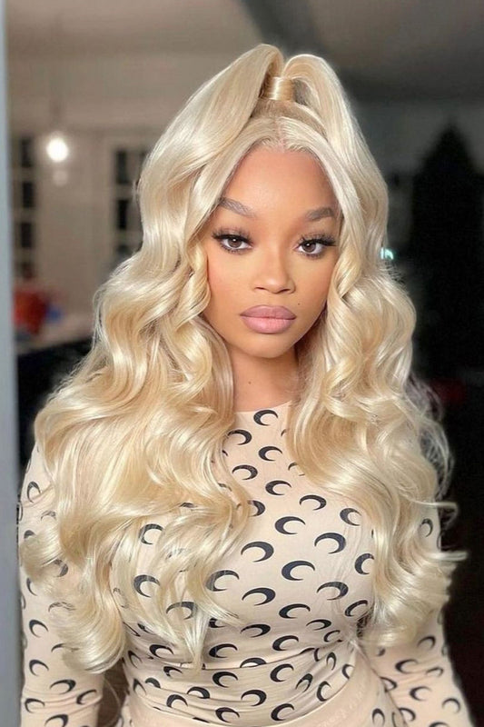 13x6 Glueless HD Lace Wig 613 Body Wave Transparent HD
