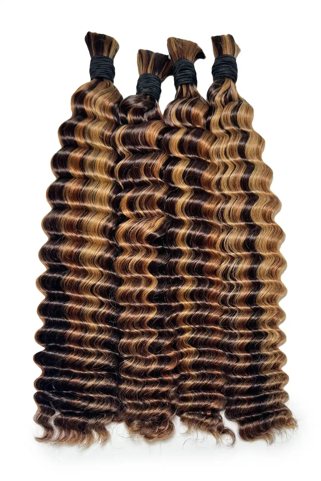 #4A/27/30 Piano Color Deep Wave Bulk Hair for Braiding BU55