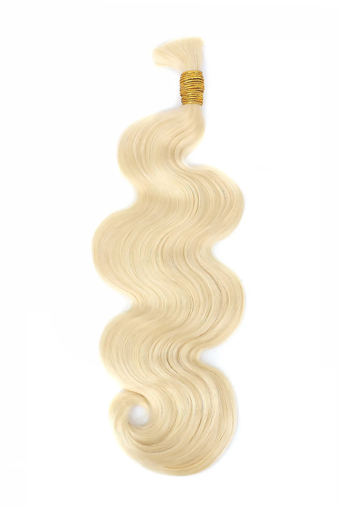 613 Blonde Body Wave Bulk Human Hair for Braids - Double Drawn