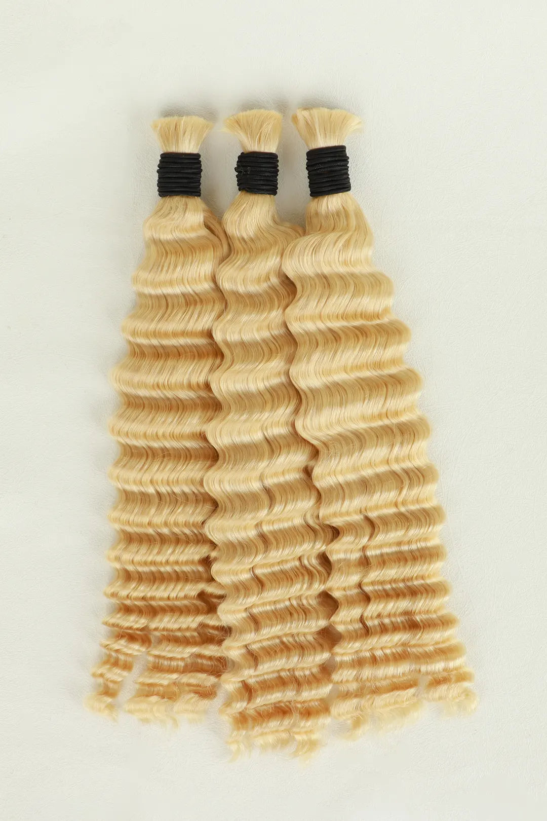 Double Drawn 613 Blonde Deep Wave Bulk Human Hair BU04