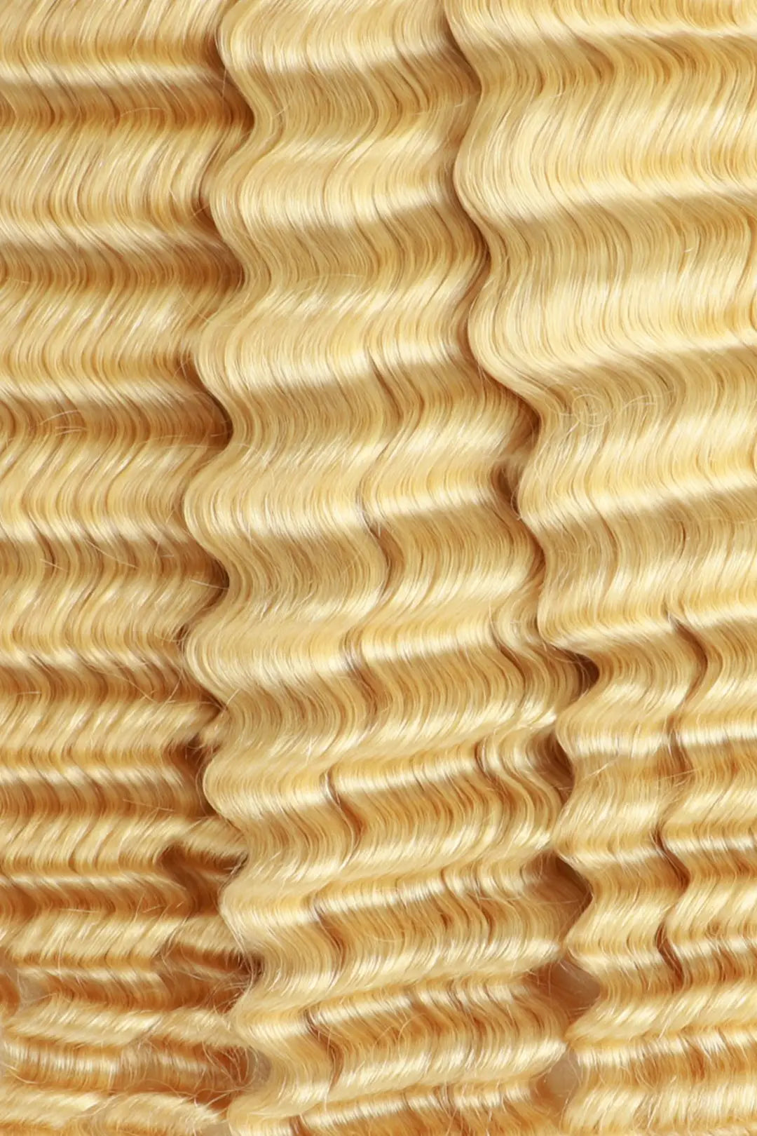 Double Drawn 613 Blonde Deep Wave Bulk Human Hair BU04