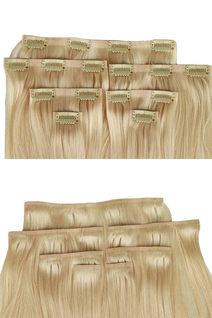 613 Blonde Seamless Clip in Hair Extensions